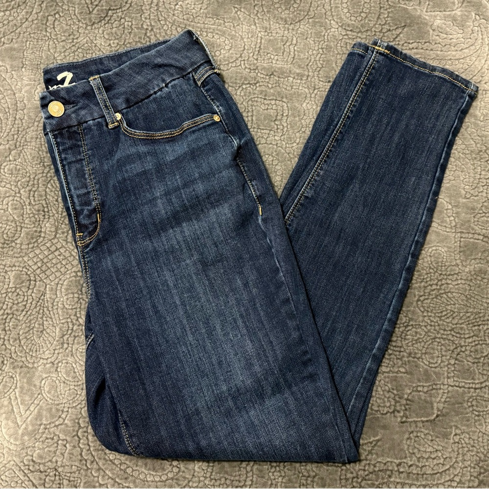 Seven7 Women's Dark Blue Skinny Jeans
